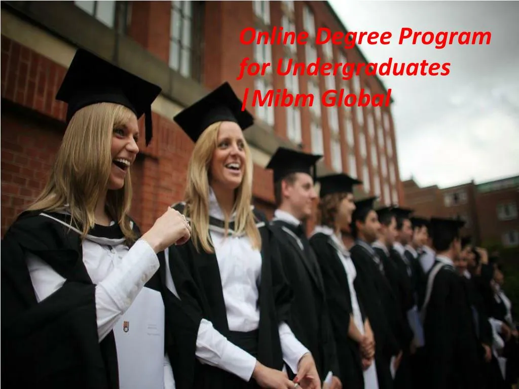 online degree program for undergraduates mibm