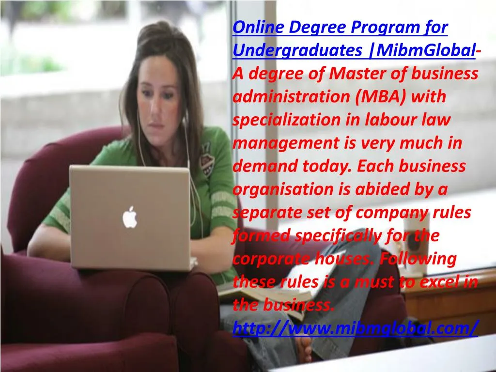 online degree program for undergraduates