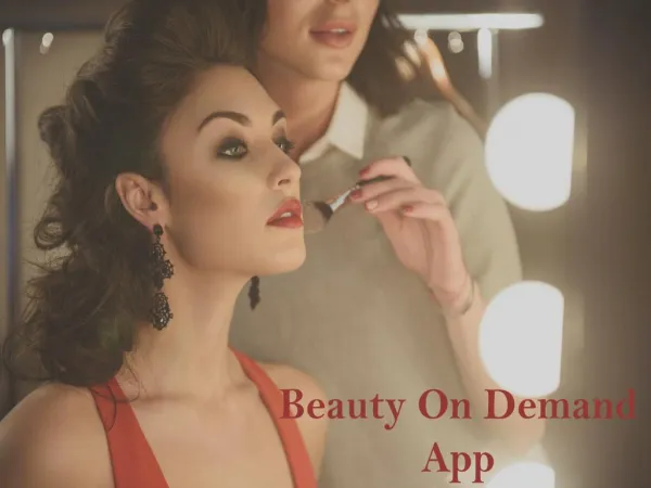 Beauty on demand app