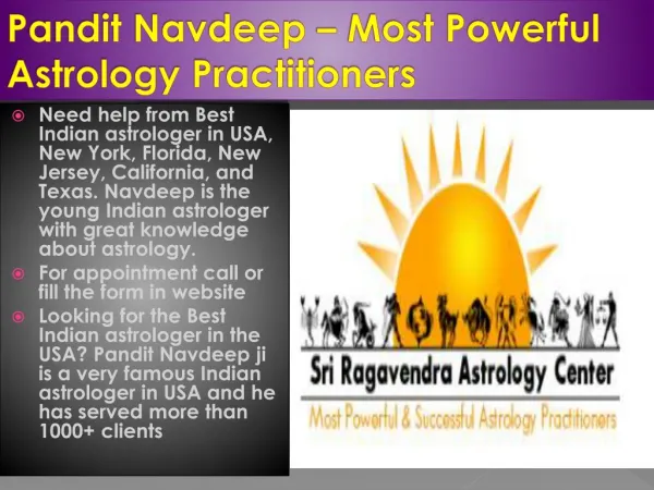 Pandit Navdeep - Best & famous Indian astrologer in New York, New Jersey, California, Texas, Florida, USA