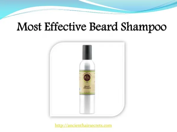 Best Beard Shampoo for Healthy Beard Growth | Ancient Hair Secrets