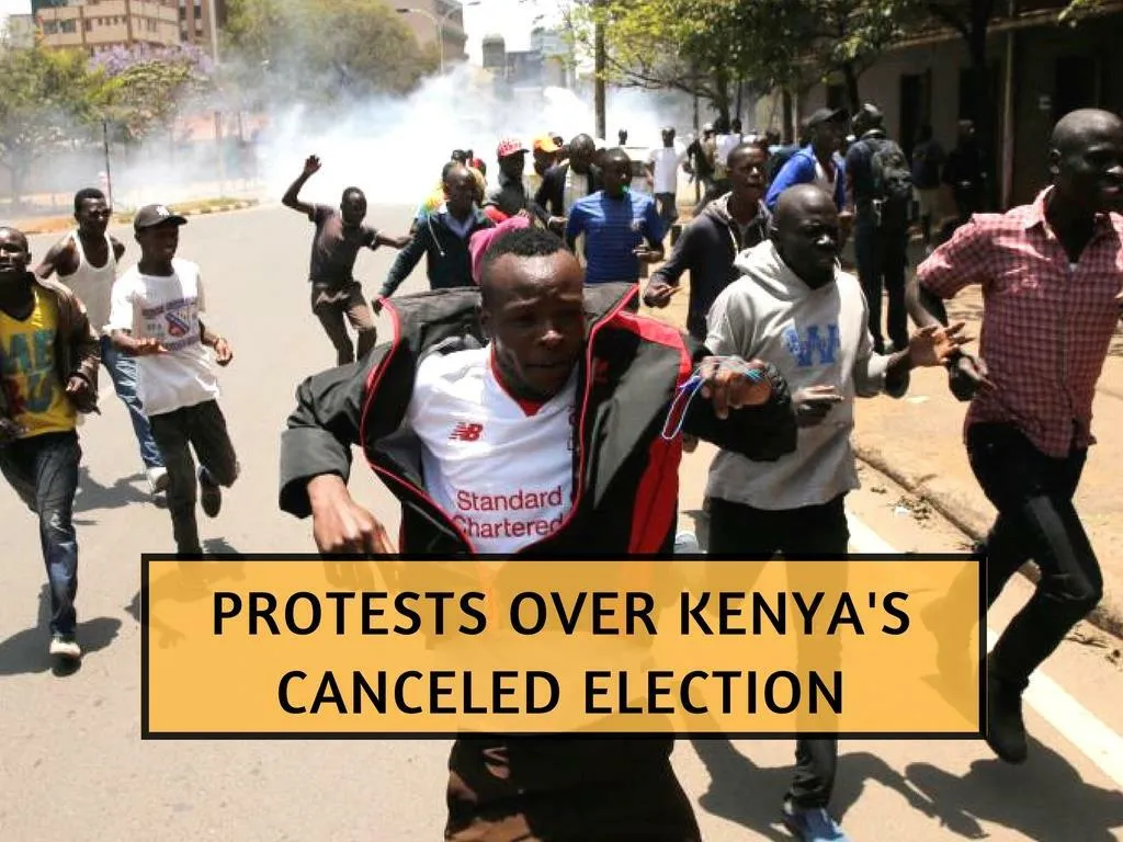 protests over kenya s canceled election