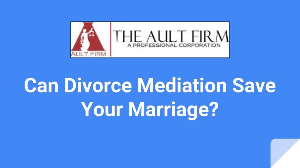 can divorce mediation save your marriage