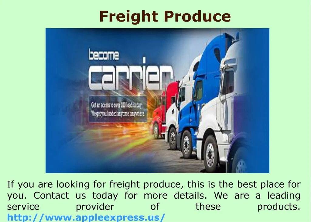 freight produce