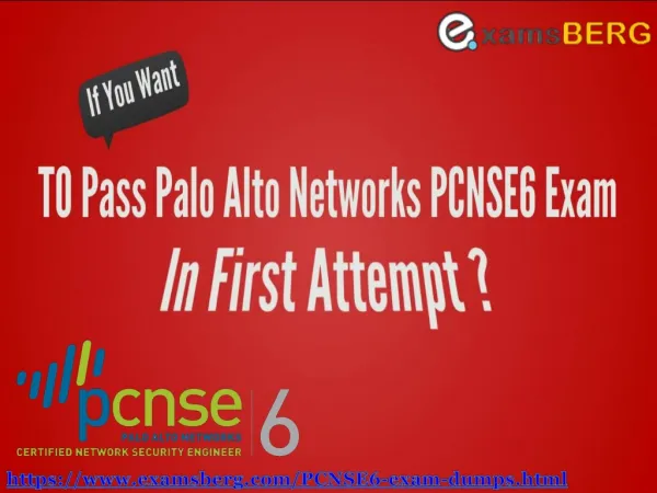 Palo Alto Networks PCNSE6 Actual Exam Question Answers