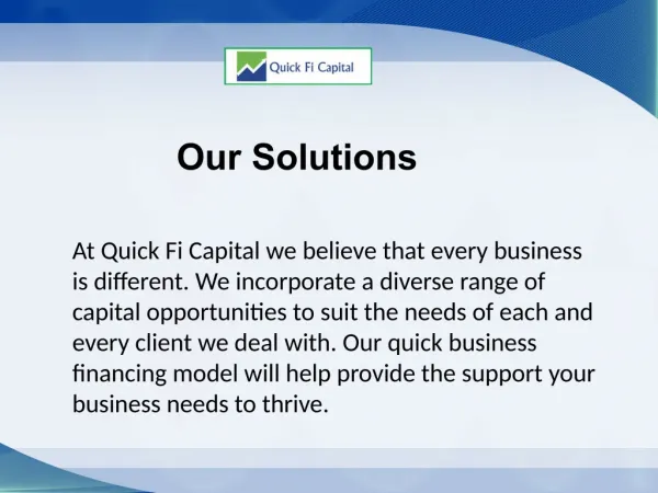 Quick Capital Solutions – Quick Fi Capital