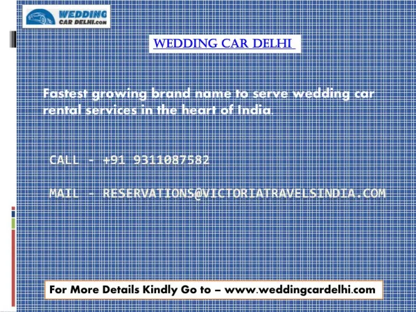 Wedding Car Delhi