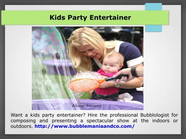 Outdoor bubble party hire