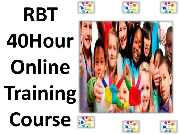 RBT 40-Hour Online Training Course