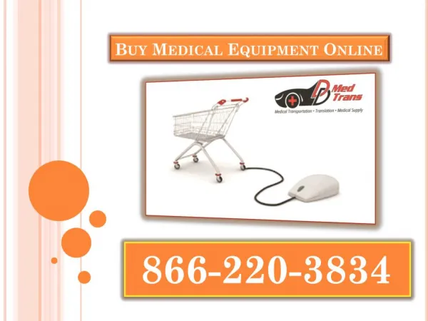 Buy Medical Equipment Online Service - offered by DD Med Equip in USA