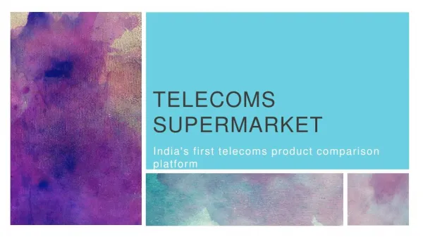 Telecoms supermarket india