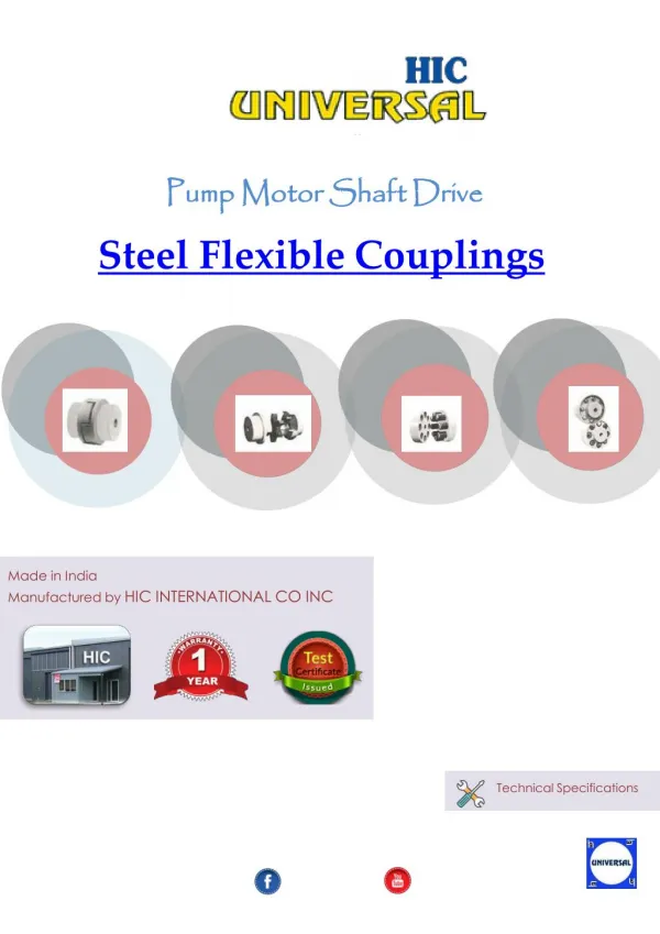Steel flexible couplings