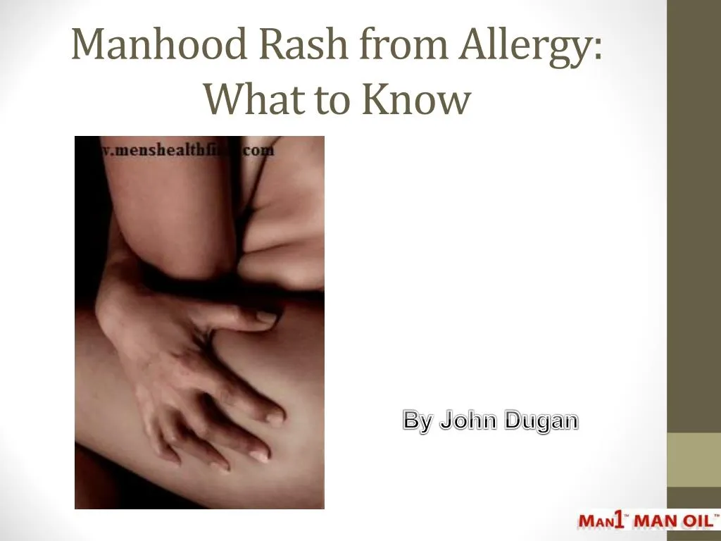 manhood rash from allergy what to know