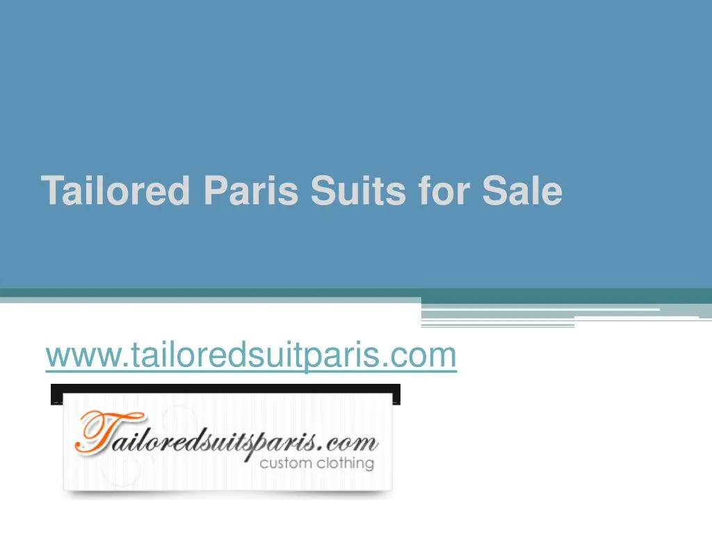 tailored paris suits for sale