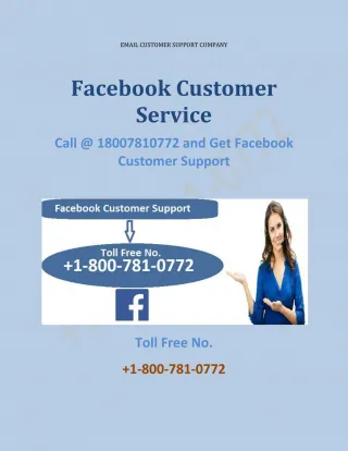 Facebook customer service - slide 1