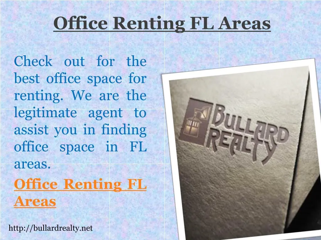 office renting fl areas