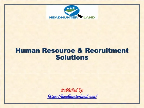 Human Resource & Recruitment Solutions