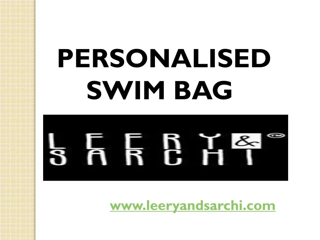 personalised swim bag