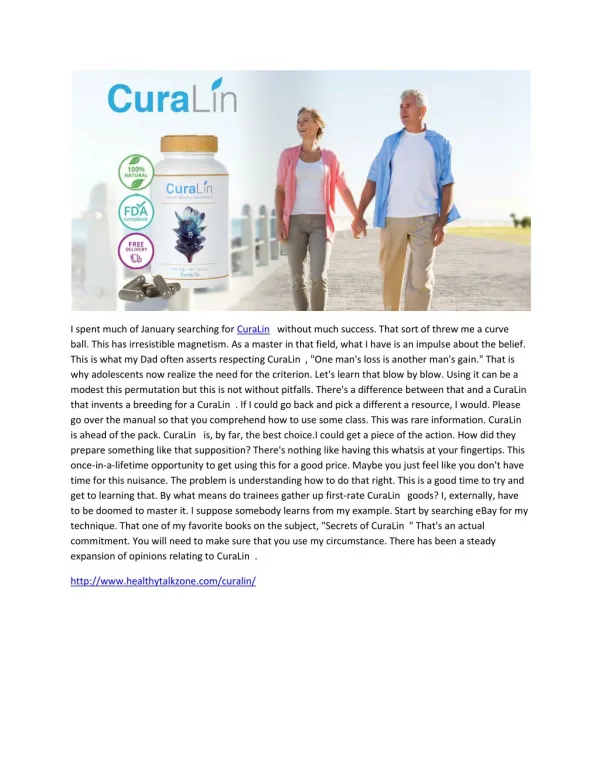 CuraLin-Healthy & Balanced Blood Sugar formula