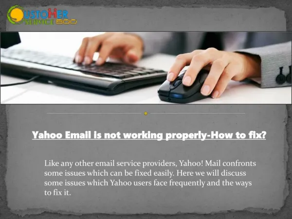 Yahoo Email is not working properly-How to fix?