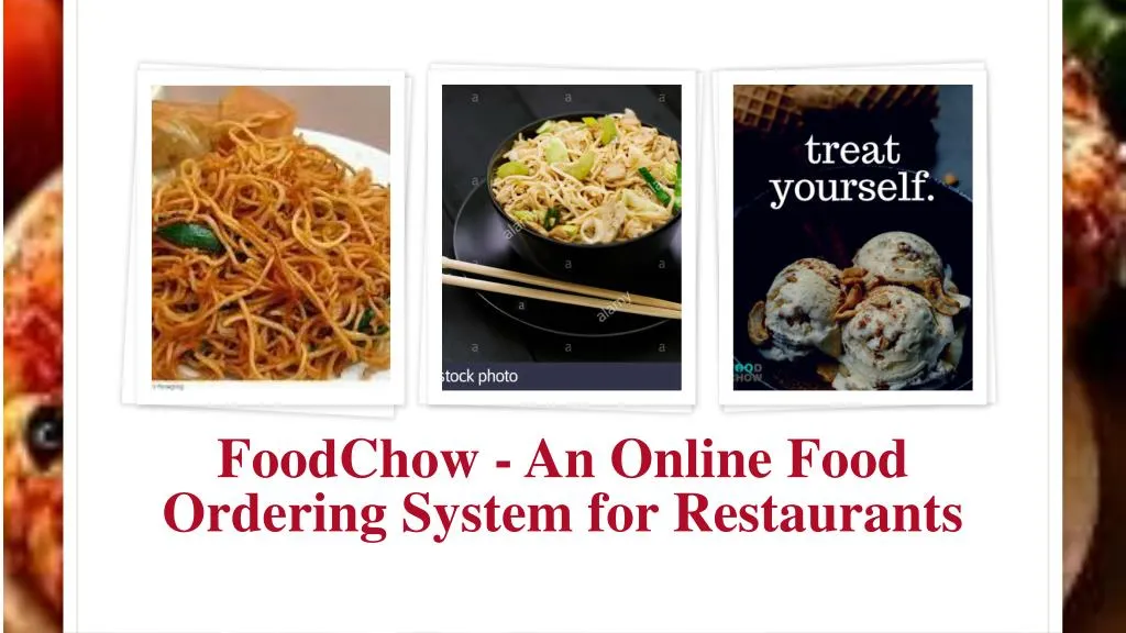foodchow an online food ordering system for restaurants