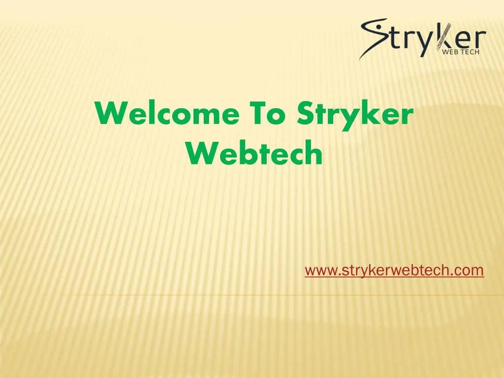 welcome to stryker webtech