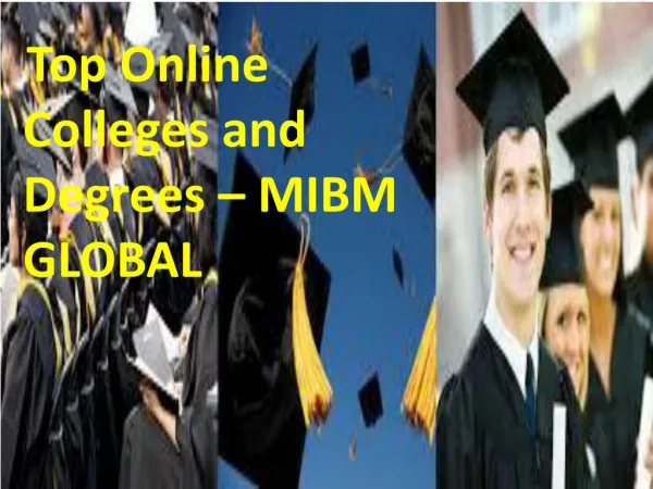 top online colleges and degrees mibm global