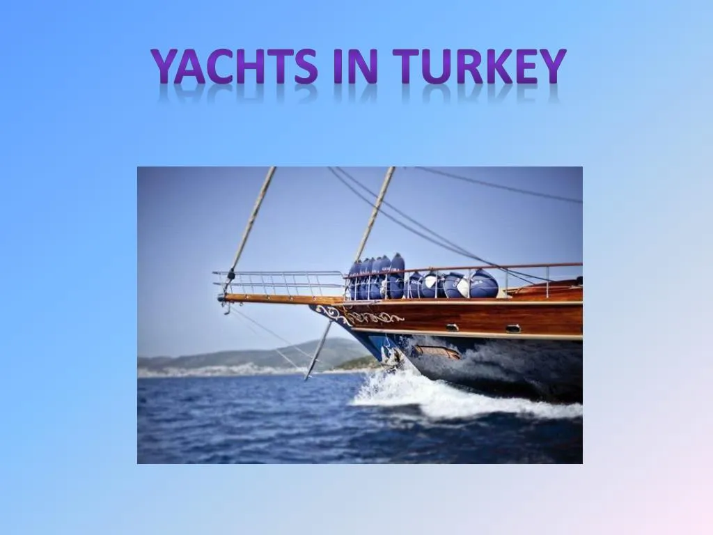 yachts in turkey