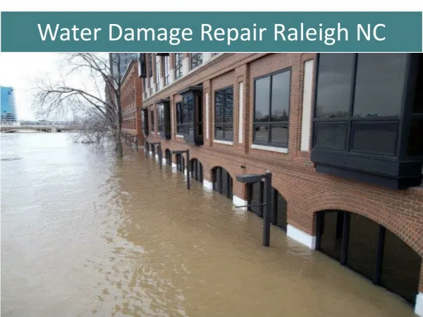 Water Damage Repair, Restoration at Raleigh North Carolina