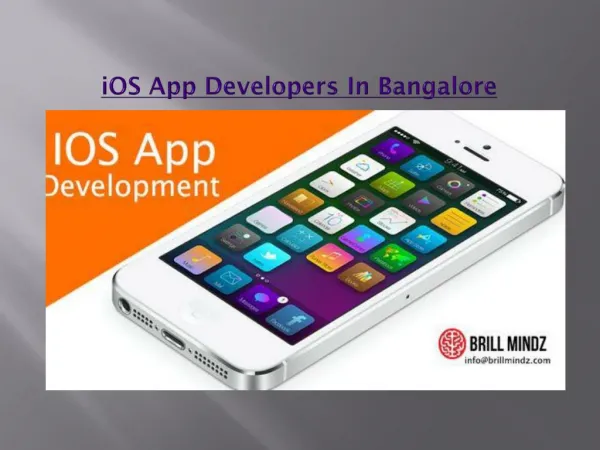 iOS App Development Company In Bangalore