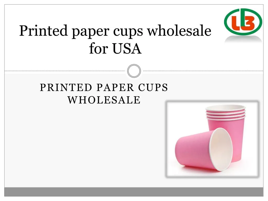printed paper cups wholesale for usa