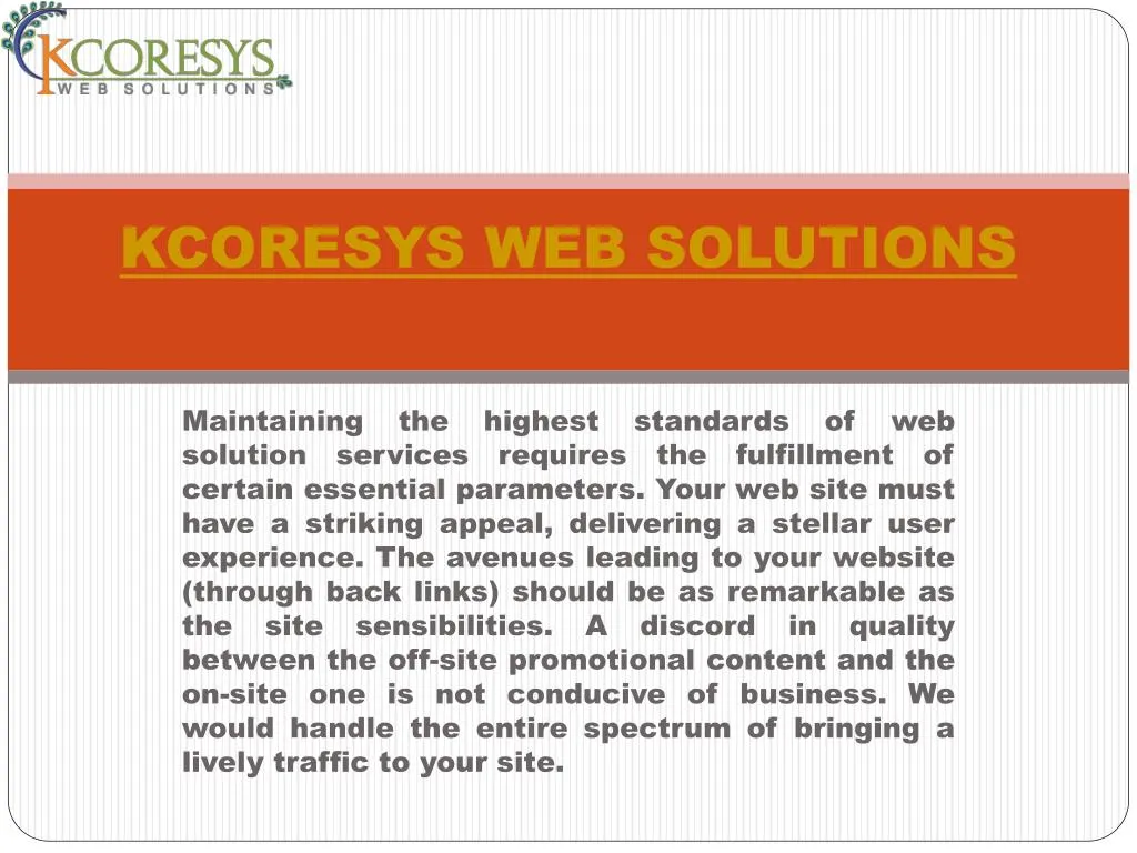 kcoresys web solutions
