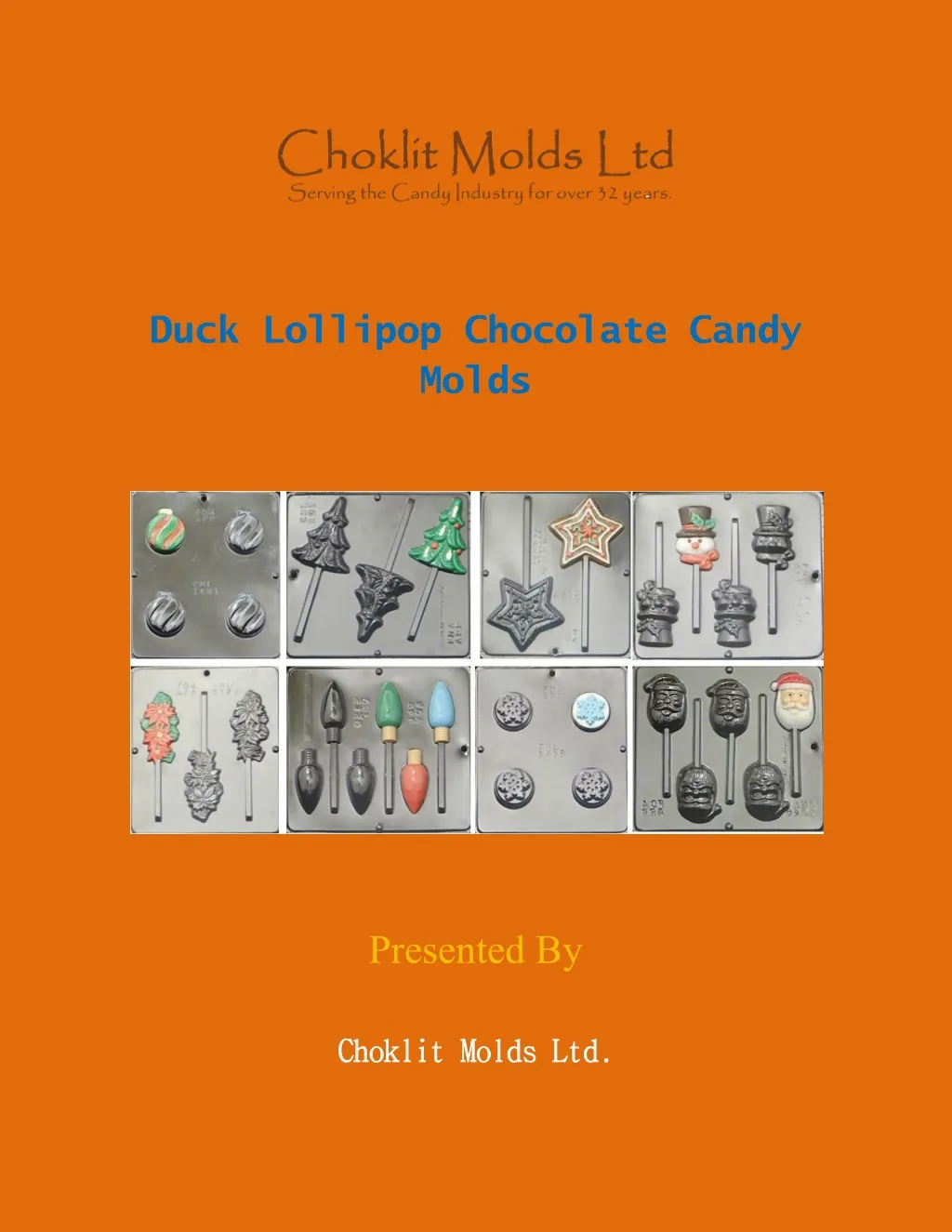 duck lollipop chocolate candy molds