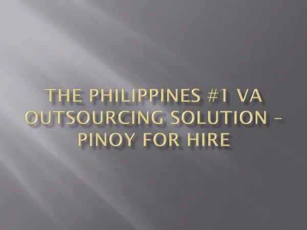 Virtual Assistant Philippines #1 VA Outsourcing Solution