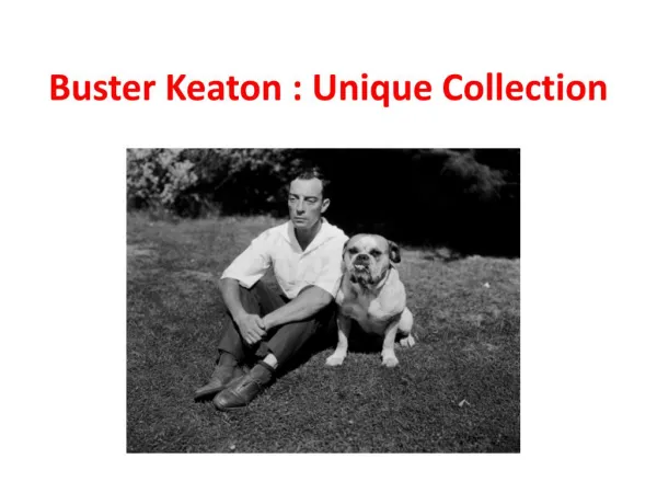 Buster Keaton- Unique Collection Of Picture