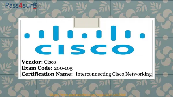 New Cisco 200-105 Braindumps & 200-105 Question Answers