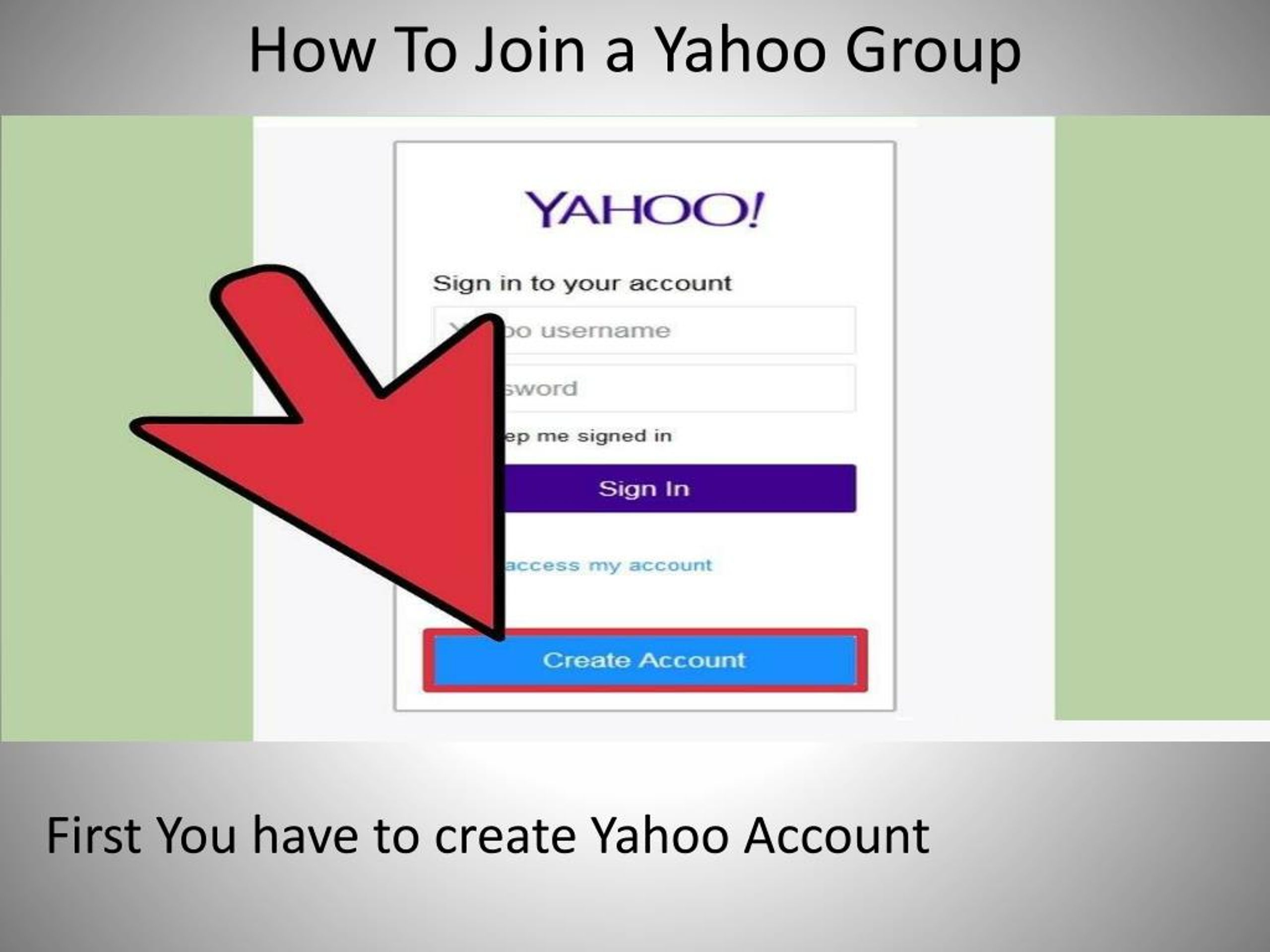 PPT - How To Join a Yahoo Group PowerPoint Presentation, free download ...