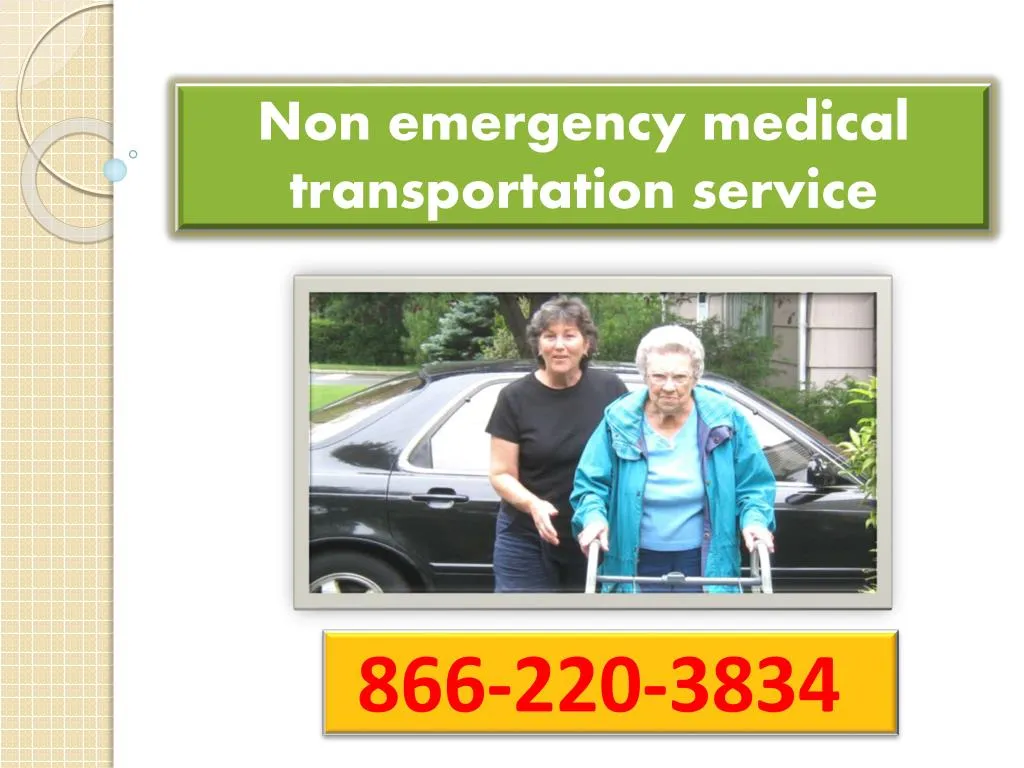 non emergency medical transportation service