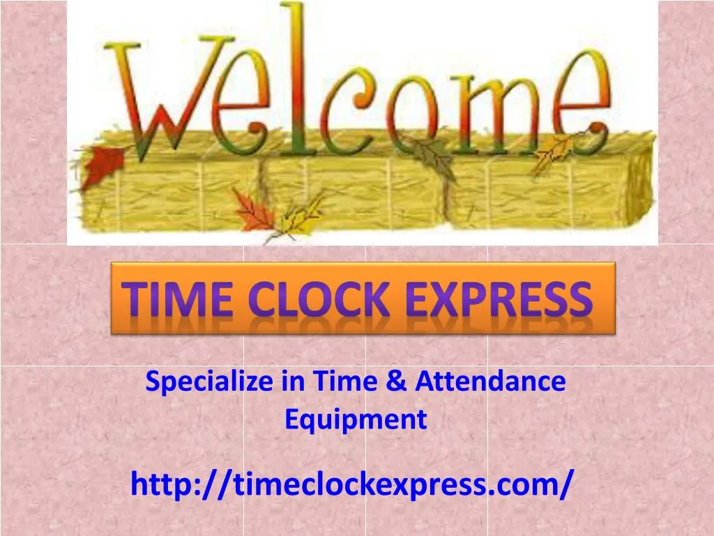 specialize in time attendance equipment