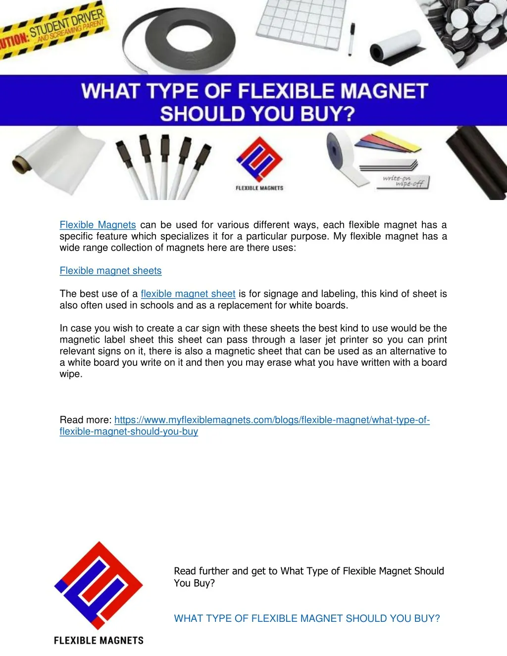 flexible magnets can be used for various