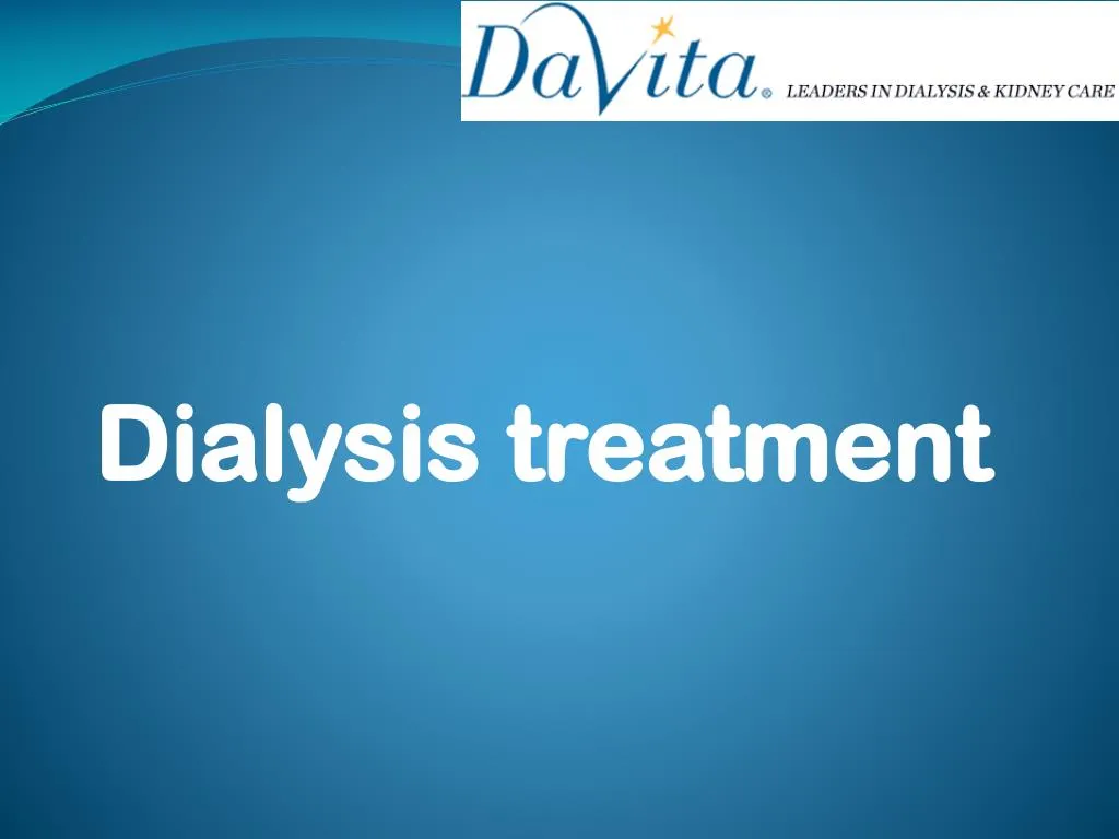 dialysis treatment