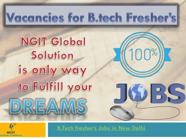 vacancies for b.tech fresher's