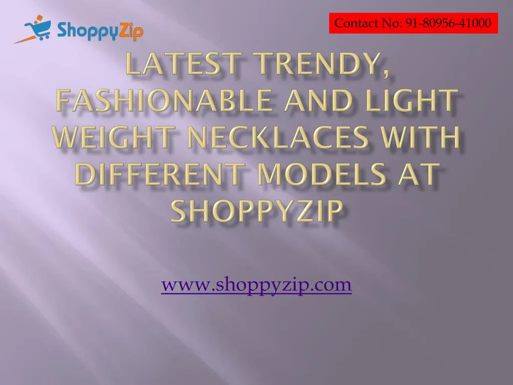 latest trendy fashionable and light weight necklaces with different models at shoppyzip