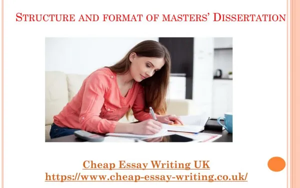 Structure and Format of Masters Dissertation - Masters Dissertation Outline