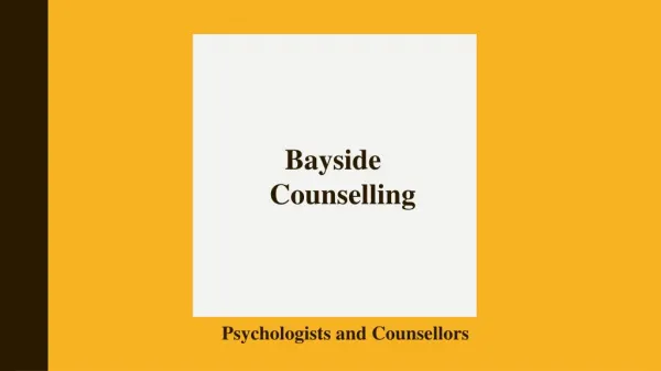 Bayside psychological counselling treatments for depression