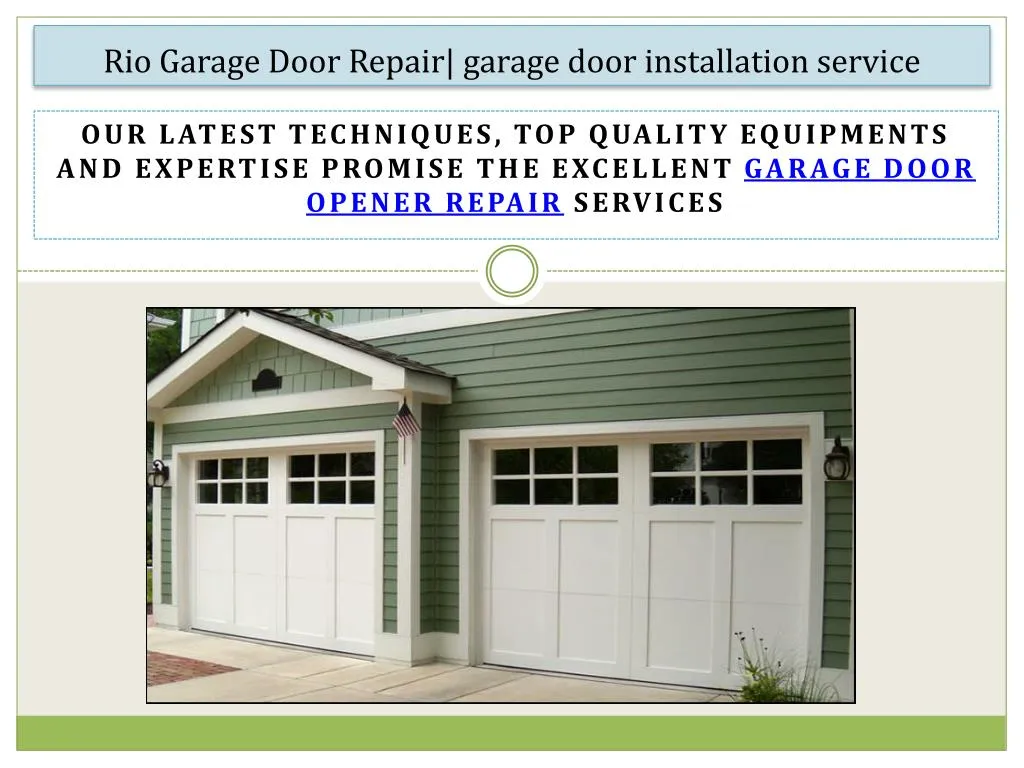 rio garage door repair garage door installation service