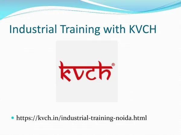Presentation for industrial training courses in noida