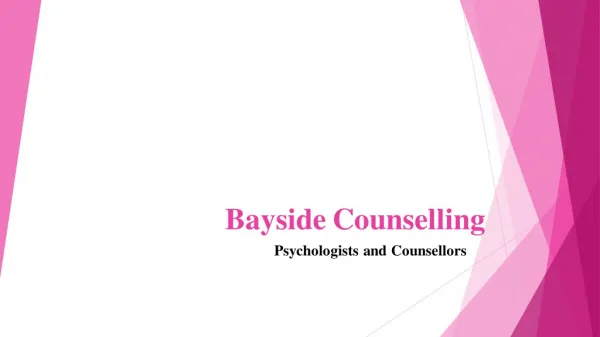 Psychological Counselling Treatments For Depression - Bayside Counselling