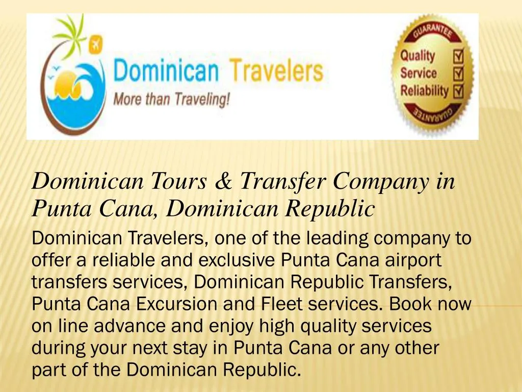 dominican tours transfer company in punta cana