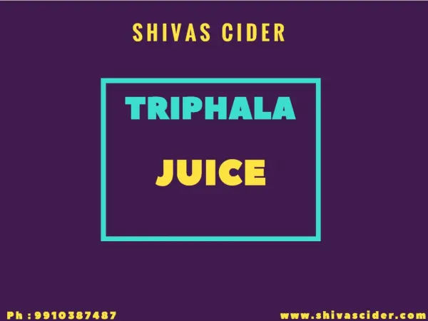 Shivas Triphala Juice